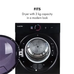 Jet Set Mini-Wäschetrockner Ablufttrockner 1020W EEK C 3kg 50cm -Küchengeräte Geschäft 10034512 yy 0006 logo Klarstein Jet Set Waeschetrockner schwarz