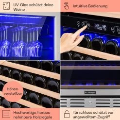 Vinovilla Grande 116 Built-in Duo Weinkühlschrank 310 Ltr 116 Fl. LED -Küchengeräte Geschäft 10034525 DE 0005 usp