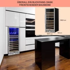 Vinovilla Grande 116 Built-in Duo Weinkühlschrank 310 Ltr 116 Fl. LED -Küchengeräte Geschäft 10034525 DE 0006 usp