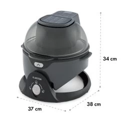 VitAir Pommesmaster Heißluftfritteuse 360° 1400W 50-240°C Timer -Küchengeräte Geschäft 10034529 yy 0011 logo Klarstein VitAir Swing Heissluftfritteuse schwarz