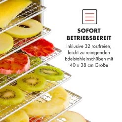 Master Jerky 500 Dörrautomat 3000W 40-90 °C 24h-Timer Edelstahl Silber 13 Master Jerky 500 Dörrautomat 3000W 40-90 °C 24h-Timer Edelstahl Silber -Küchengeräte Geschäft 10034545 de 0004 logo