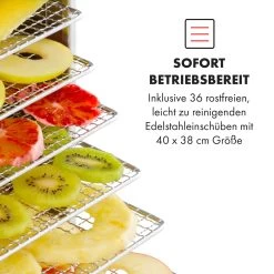 Master Jerky 550 Dörrautomat 2400W 40-90 °C 24h-Timer Edelstahl Silber 13 Master Jerky 550 Dörrautomat 2400W 40-90 °C 24h-Timer Edelstahl Silber -Küchengeräte Geschäft 10034546 de 0004 logo