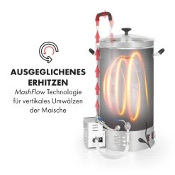 Brauheld Pro Maischekessel 2500W 30L 30-100°C Umwälzpumpe Edelstahl 13 Brauheld Pro Maischekessel 2500W 30L 30-100°C Umwälzpumpe Edelstahl -Küchengeräte Geschäft 10034586 de 0004 logo