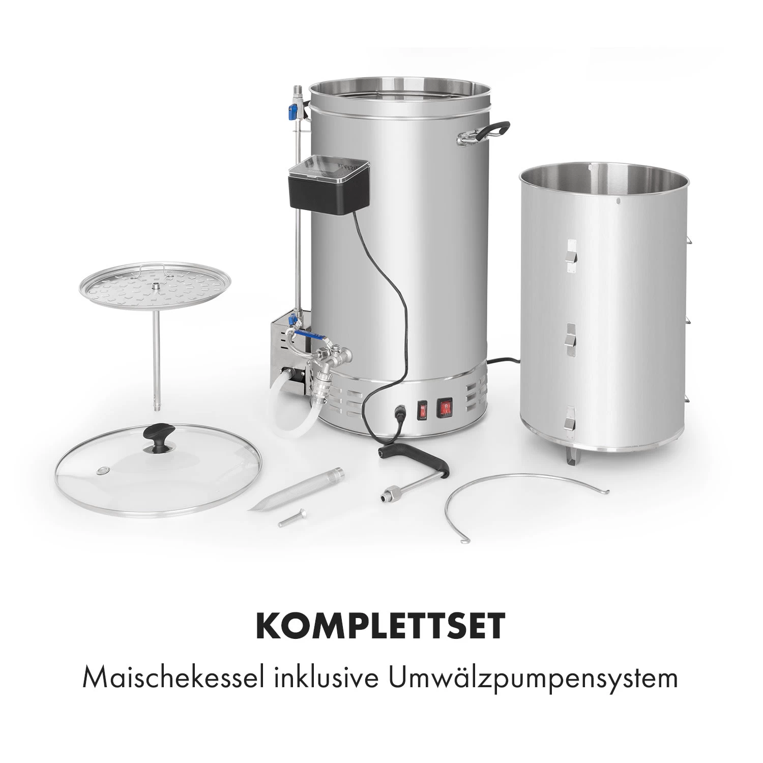 Brauheld Pro Maischekessel 3300W 45L 30-100°C Umwälzpumpe Edelstahl 8 Brauheld Pro Maischekessel 3300W 45L 30-100°C Umwälzpumpe Edelstahl – Bild 6