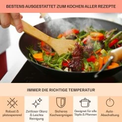 EasyCook Domino Keramikkochfeld 3000W Drehregler Schwarz -Küchengeräte Geschäft 10034603 de 0005 usp