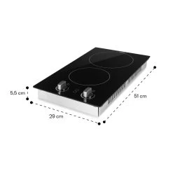 EasyCook Domino Keramikkochfeld 3000W Drehregler Schwarz -Küchengeräte Geschäft 10034603 yy 0011 dimensions