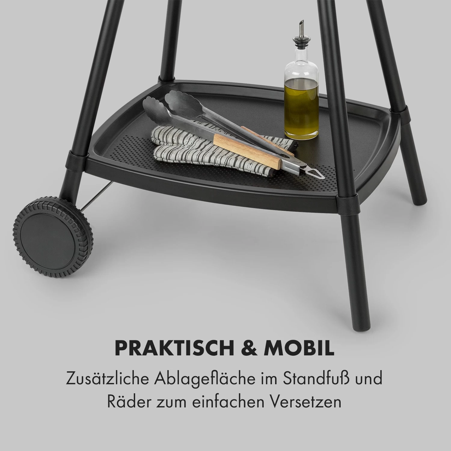 Gatsby Elektrogrill 2000W Antihaft-Grillfläche Seitentische Schwarz 9 Gatsby Elektrogrill 2000W Antihaft-Grillfläche Seitentische Schwarz – Bild 7