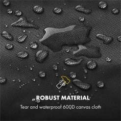 Tomahawk Wetterschutzhaube 600D Canvas 30/70% PE/PVC Schwarz -Küchengeräte Geschäft 10034713 yy 0003 logo Klarstein Tomahawk Wetterschutzhaube 140cm