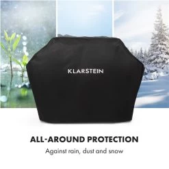 Tomahawk Wetterschutzhaube 600D Canvas 30/70% PE/PVC Schwarz -Küchengeräte Geschäft 10034713 yy 0005 logo Klarstein Tomahawk Wetterschutzhaube 140cm