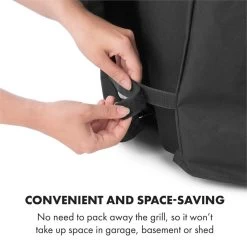 Tomahawk Wetterschutzhaube 600D Canvas 30/70% PE/PVC Schwarz -Küchengeräte Geschäft 10034713 yy 0006 logo Klarstein Tomahawk Wetterschutzhaube 140cm