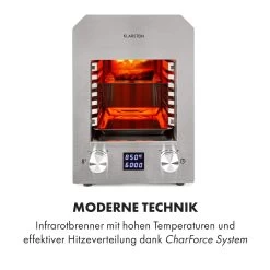 Hannibal Hochtemperaturgrill Indoor 2.200W 850°C Edelstahl Silber -Küchengeräte Geschäft 10034803 de 0003 logo