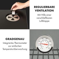 Pasadena Gas-Räuchergrill 2,5 KW Heizleistung 180 °C / 350 °F Max. -Küchengeräte Geschäft 10034818 de 0006 logo