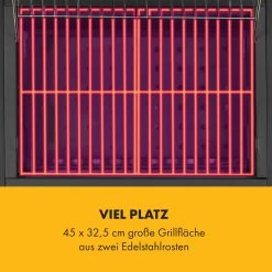 Meat Machine Holzkohlegrill BBQ 45x32,5cm Thermometer Bodenrollen -Küchengeräte Geschäft 10034819 de 0003 logo