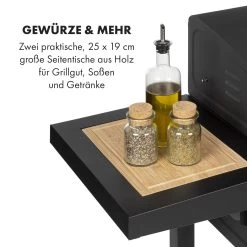 Meat Machine Holzkohlegrill BBQ 45x32,5cm Thermometer Bodenrollen -Küchengeräte Geschäft 10034819 de 0005 logo