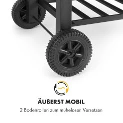 Meat Machine Holzkohlegrill BBQ 45x32,5cm Thermometer Bodenrollen -Küchengeräte Geschäft 10034819 de 0007 logo