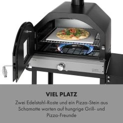 Pizzaiolo Pro Pizza-Gasgrill 76x143x66cm Schamottestein Stahl Mobil 14 Pizzaiolo Pro Pizza-Gasgrill 76x143x66cm Schamottestein Stahl Mobil -Küchengeräte Geschäft 10034844 de 0003 logo