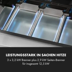 Valkyrie Gasgrill 3x3,2 + 2,9 KW Sichtfenster 54x42 Cm Grill Edelstahl -Küchengeräte Geschäft 10034845 de 0005 logo