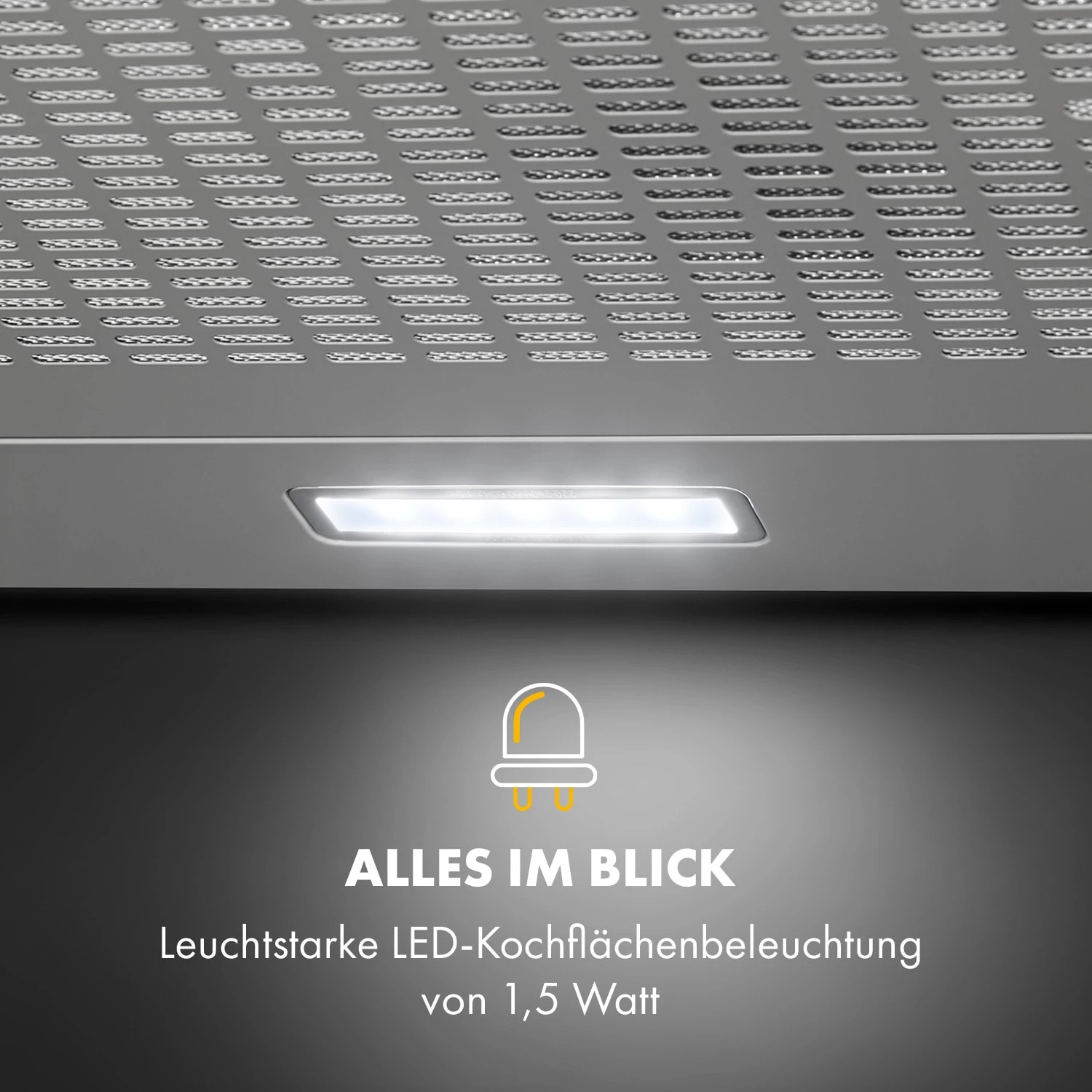 Capannina Unterbau-Abzugshaube 60cm 166m³/h LED Edelstahl 6 Capannina Unterbau-Abzugshaube 60cm 166m³/h LED Edelstahl – Bild 4