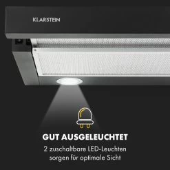 Viola Dunstabzugshaube Edelstahl 59,6 Cm 612m³/h EEK A Schwarz -Küchengeräte Geschäft 10034863 de 0005 logo