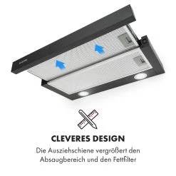 Viola Dunstabzugshaube Edelstahl 59,6 Cm 612m³/h EEK A Schwarz -Küchengeräte Geschäft 10034863 de 0006 logo