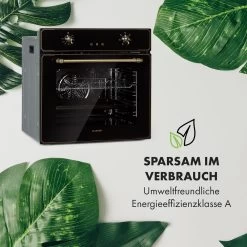 Elizabeth Einbaubackofen Retro 2200 Watt 70l Messingoptik Display -Küchengeräte Geschäft 10034880 de 0007 logo