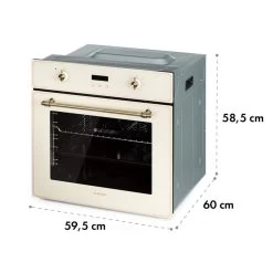 Elizabeth Einbaubackofen Retro 2200W 70L 50 - 250 °C Timer Display 18 Elizabeth Einbaubackofen Retro 2200W 70L 50 - 250 °C Timer Display -Küchengeräte Geschäft 10034881 yy 0009 logo Klarstein Elizabeth Einbaubackofen creme