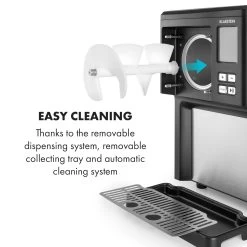 Sweet Sundae Eiscrememaschine Kompressor 1,5l Edelstahl Schwarz -Küchengeräte Geschäft 10034911 uk 0008 logo Klarstein Sahnehaeubchen Eiscrememaschine schwarz