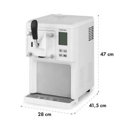 Sweet Sundae Eiscrememaschine Kompressor 1,5l Edelstahl Weiß -Küchengeräte Geschäft 10034912 yy 0010 logo Klarstein Sahnehaeubchen Eiscrememaschine weiss