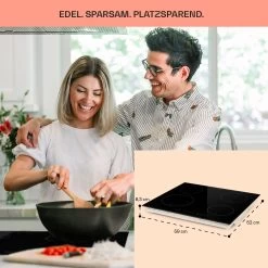 Virtuosa EcoAdapt Induktionskochfeld 4 Zonen 7200W Glas Schwarz -Küchengeräte Geschäft 10034948 de 0006 usp