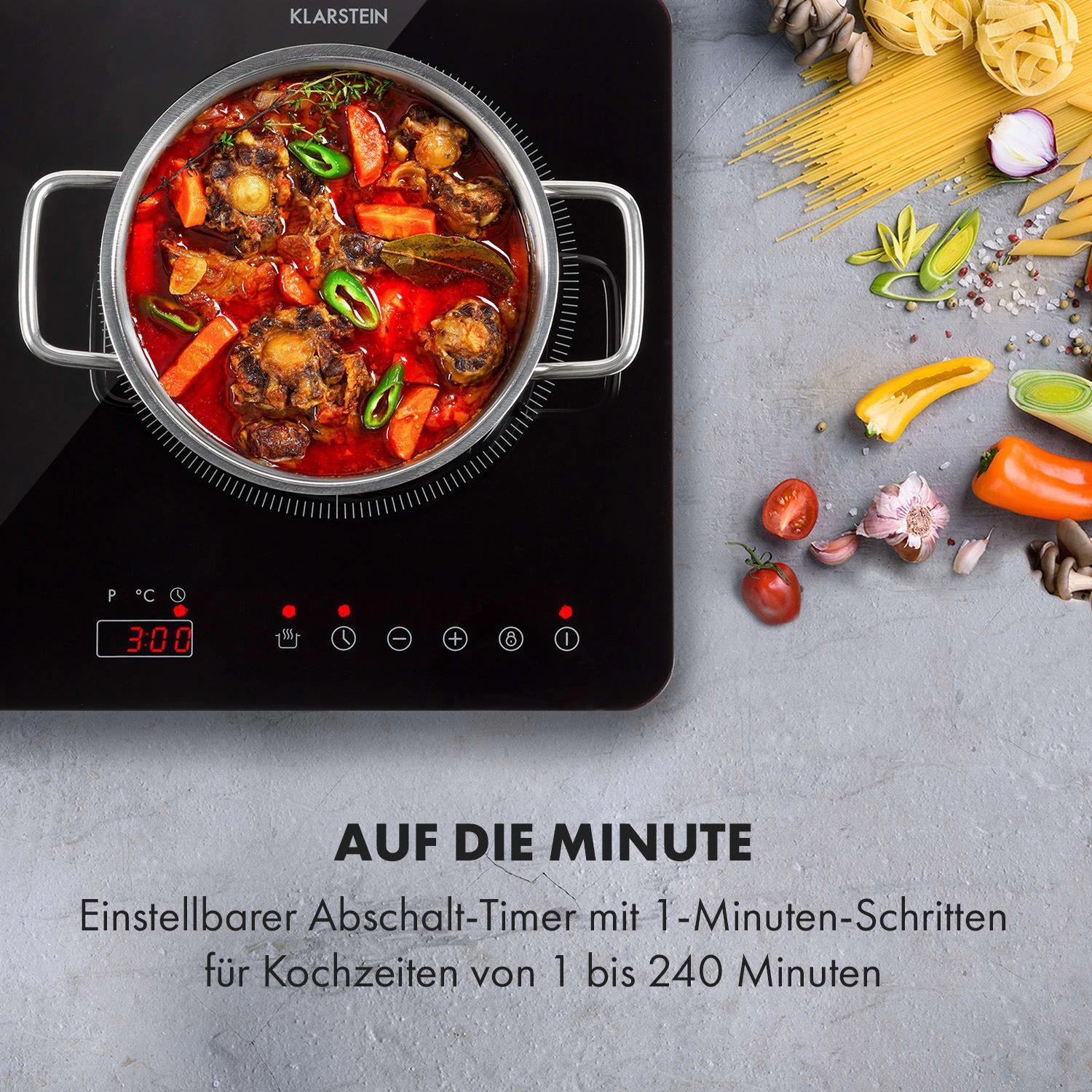 Cookio Kochfeld Induktion Freistehend 3500 W Bis 240 °C Glaskeramik 9 Cookio Kochfeld Induktion Freistehend 3500 W Bis 240 °C Glaskeramik – Bild 7