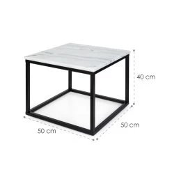 Volos T50 Couchtisch 50x40x50cm (BxHxT) Marmor Indoor & Outdoor -Küchengeräte Geschäft 10034966 yy 0008 logo White marble coffee table 50x50x40cm