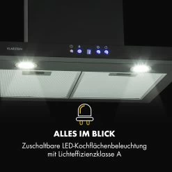 Limelight Dunstabzugshaube 60cm Wandhaube 600m³/h Schwarz -Küchengeräte Geschäft 10034977 de 0007 logo