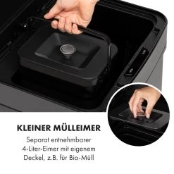 Touchless Black Stainless Steel Müllsammler Sensor 72L 4 Behälter ABS / PP / Edelstahl Schwarz 16 Touchless Black Stainless Steel Müllsammler Sensor 72L 4 Behälter ABS / PP / Edelstahl Schwarz -Küchengeräte Geschäft 10035097 de 0004 logo