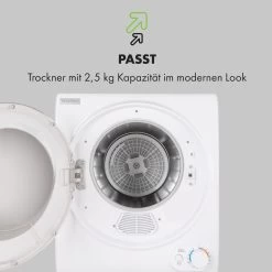 Jet Set 2500 Wäschetrockner Ablufttrockner 850W EEK C 2,5kg 50cm 16 Jet Set 2500 Wäschetrockner Ablufttrockner 850W EEK C 2,5kg 50cm -Küchengeräte Geschäft 10035137 de 0006 logo