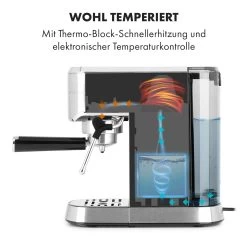 Futura Espressomaker 20 Bar 1450 Watt 20 Bar Wassertank: 1,25 Liter Rostfreier Edelstahl 14 Futura Espressomaker 20 Bar 1450 Watt 20 Bar Wassertank: 1,25 Liter Rostfreier Edelstahl -Küchengeräte Geschäft 10035183 de 0003 logo
