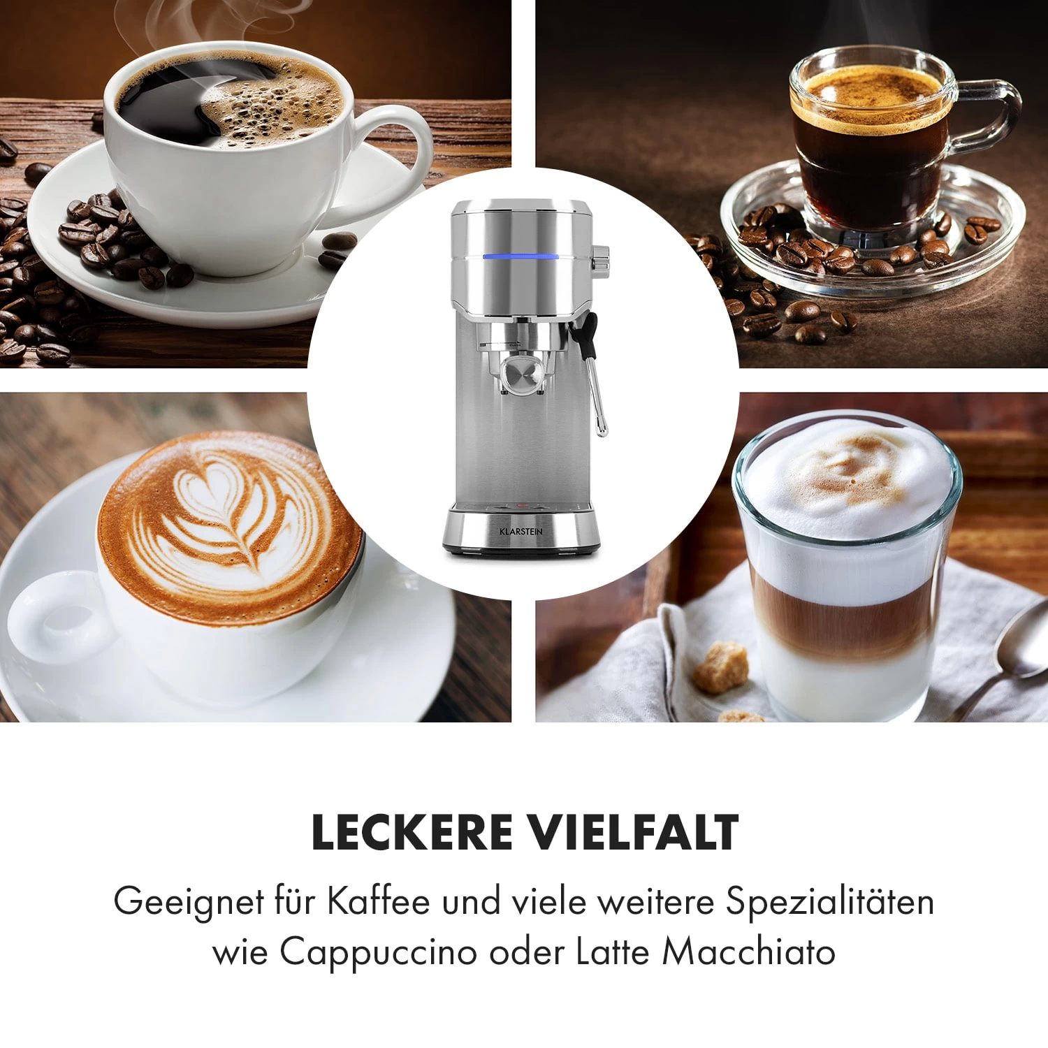 Futura Espressomaker 20 Bar 1450 Watt 20 Bar Wassertank: 1,25 Liter Rostfreier Edelstahl 7 Futura Espressomaker 20 Bar 1450 Watt 20 Bar Wassertank: 1,25 Liter Rostfreier Edelstahl – Bild 5