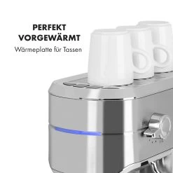 Futura Espressomaker 20 Bar 1450 Watt 20 Bar Wassertank: 1,25 Liter Rostfreier Edelstahl 19 Futura Espressomaker 20 Bar 1450 Watt 20 Bar Wassertank: 1,25 Liter Rostfreier Edelstahl -Küchengeräte Geschäft 10035183 de 0008 logo