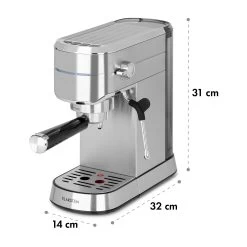 Futura Espressomaker 20 Bar 1450 Watt 20 Bar Wassertank: 1,25 Liter Rostfreier Edelstahl 21 Futura Espressomaker 20 Bar 1450 Watt 20 Bar Wassertank: 1,25 Liter Rostfreier Edelstahl -Küchengeräte Geschäft 10035183 yy 0010 logo