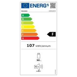 Obsidian Kühlschrank 90 Liter Gemüsefach -Küchengeräte Geschäft 10035207 energy label
