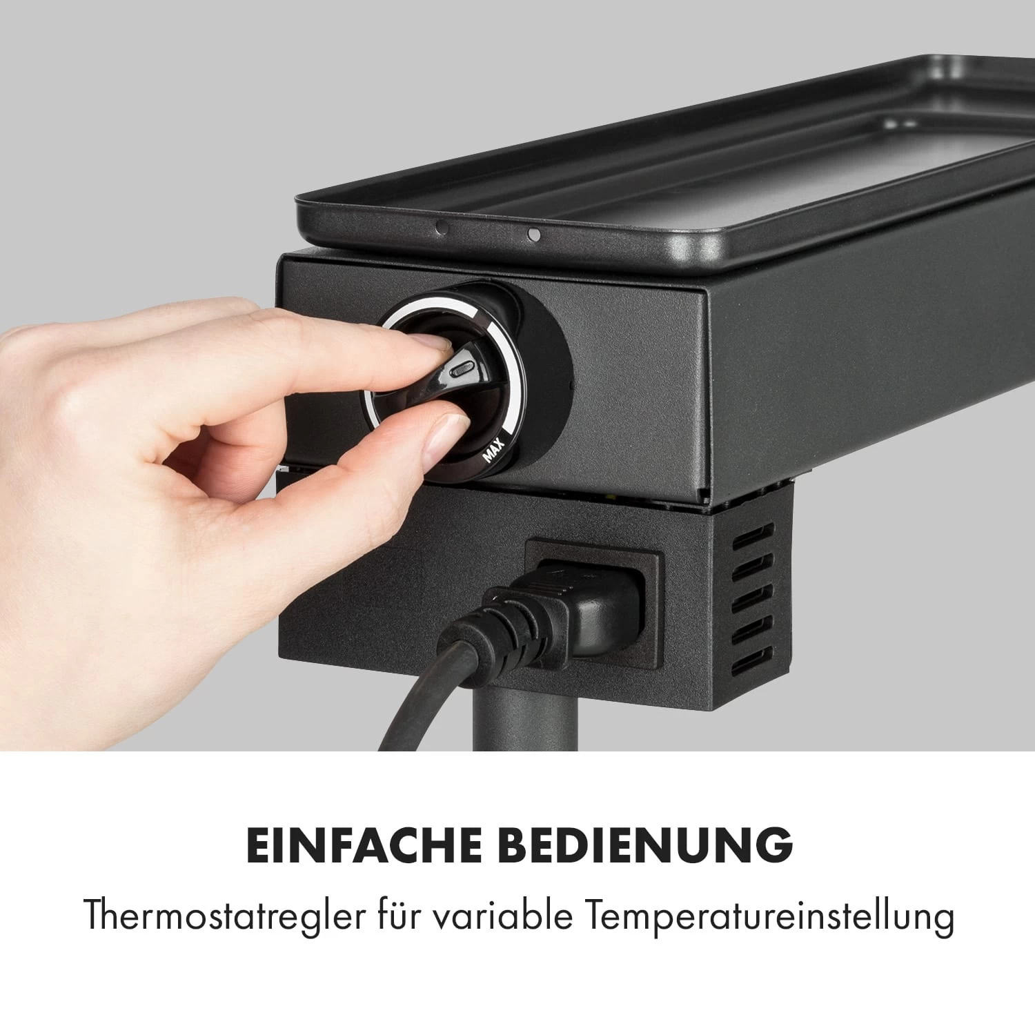 Appenzell XL Raclette Mit Grill 600 W Thermostat 2 Käseträger 5 Appenzell XL Raclette Mit Grill 600 W Thermostat 2 Käseträger – Bild 3