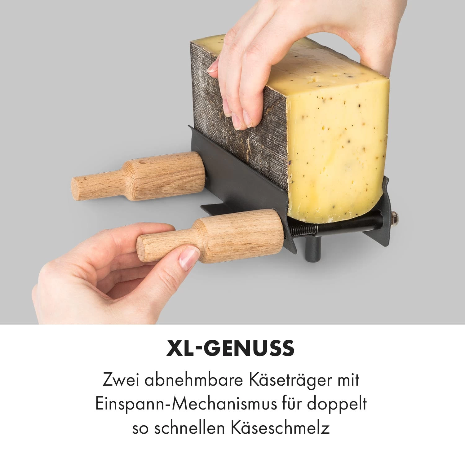 Appenzell XL Raclette Mit Grill 600 W Thermostat 2 Käseträger 7 Appenzell XL Raclette Mit Grill 600 W Thermostat 2 Käseträger – Bild 5