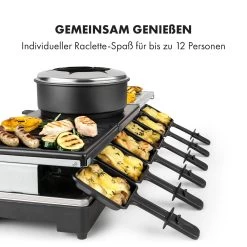 Fonduelette XL 3-in-1 Raclettegrill Fondue Naturstein 1650W 12 Pers -Küchengeräte Geschäft 10035220 de 0005 logo