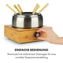Bambus Fondue Edelstahl-Topf 800W 12 Bambus Fondue Edelstahl-Topf 800W -Küchengeräte Geschäft 10035221 de 0005 logo