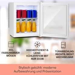 Brooklyn 24 Mini-Kühlschrank Glastür LED Ablage -Küchengeräte Geschäft 10035223 DE 0002 usp