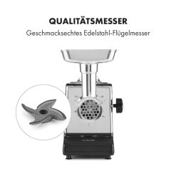 Kraftprotz Elektrischer Fleischwolf 700 W Kupfermotor Hack Wurst Kebbe Edelstahl -Küchengeräte Geschäft 10035233 de 0004 logo