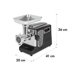 Kraftprotz Elektrischer Fleischwolf 700 W Kupfermotor Hack Wurst Kebbe Edelstahl -Küchengeräte Geschäft 10035233 yy 0008 logo Klarstein Kraftprotz elektrischer Fleischwolf