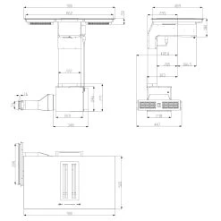 Full House 2.0 DownAir System Induktionsherd Dunstabzugshaube 271 M³/h -Küchengeräte Geschäft 10035259 yy 0009 logo
