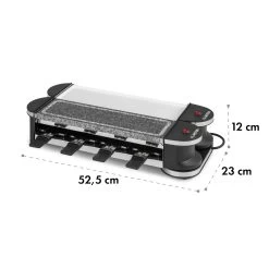 Tenderloin 50/50 Raclette-Grill 1200W 8 Personen Natursteinplatte Metallgrillplatte 17 Tenderloin 50/50 Raclette-Grill 1200W 8 Personen Natursteinplatte Metallgrillplatte -Küchengeräte Geschäft 10035260 yy 0008 logo Klarstein Tenderloin 50 50 Raclettegrill weiss