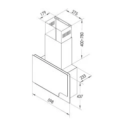 Amelia Dunstabzugshaube 123W 60x47x23,5cm LED-Licht Touch Glas -Küchengeräte Geschäft 10035282 yy 0007 logo Klarstein Amelia 60 Dunstabzugshaube weiss