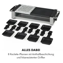 Bistecca Raclette 1200W Metall / Stein 8 Personen Kontroll-LED 15 Bistecca Raclette 1200W Metall / Stein 8 Personen Kontroll-LED -Küchengeräte Geschäft 10035293 de 0006 logo